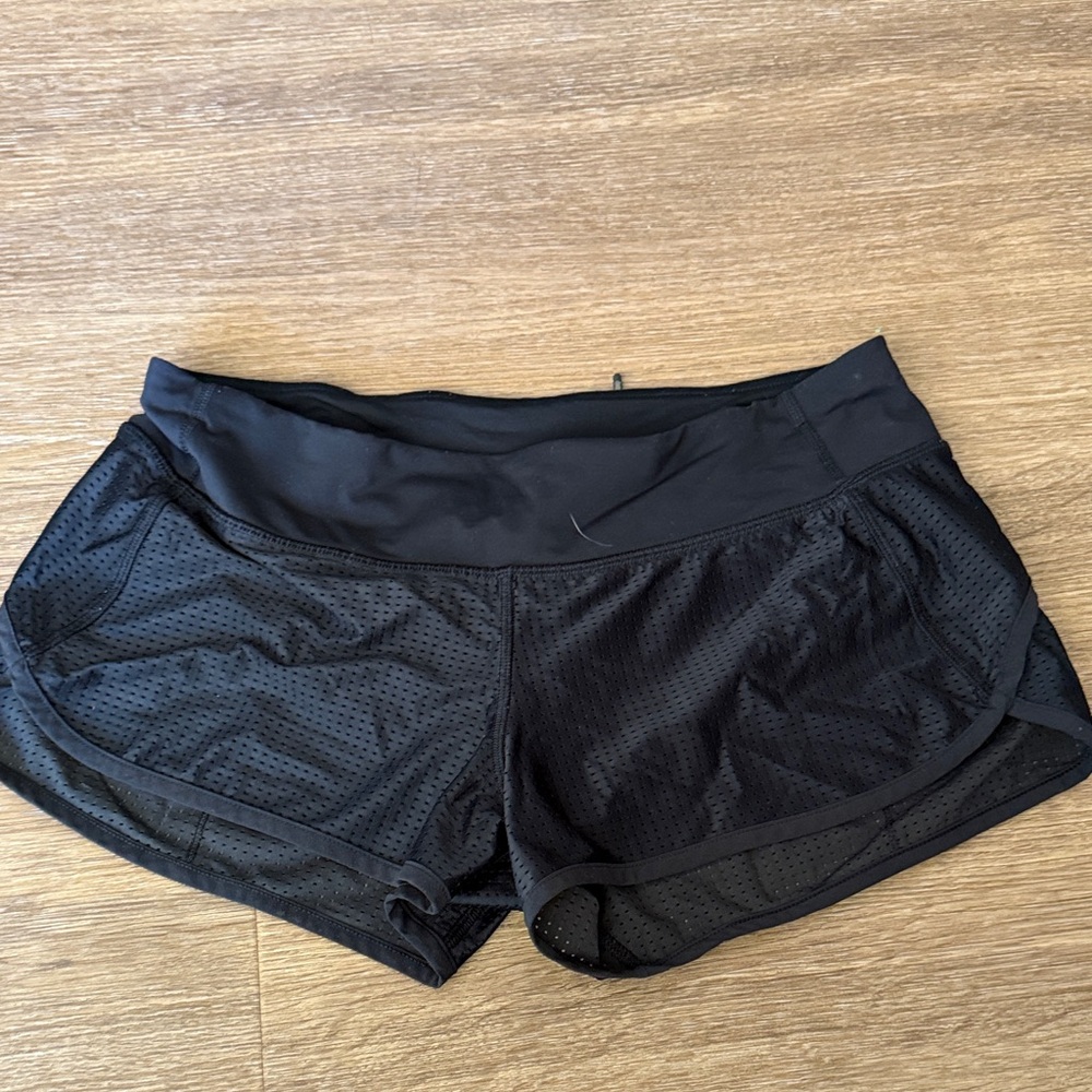 lululemon athletica Black Mesh Athletic Shorts